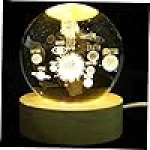 LAMPARA ESFERA 3D CRISTAL: Ilumina tu Mundo con Estilo y Magia - LAMPARA ESFERA 3D CRISTAL