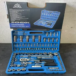 Set de Rachet-Llaves-Copas de 108 Piezas: ¡Tu Taller Completo! - Set de Rachet-Llaves-Copas 108Piezas
