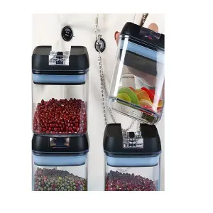 Organizador de Frascos Herméticos para Cocina (x7) - Organizador Frasco Hermetico Cocina X7