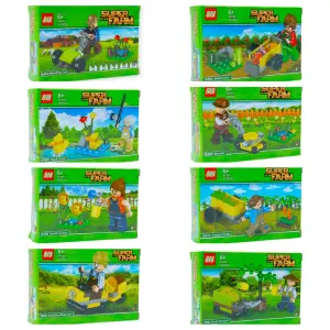 Granjero Campo: ¡Personajes Armables para Diversión sin Límites! - Granjero Campo Personajes X 8pcs Armable