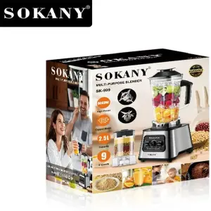 Licuadora Sokany 2 en 1: ¡Potencia y Versatilidad en un Solo Aparato! - Licuadora Sokany 2 en 1 Multifuncional