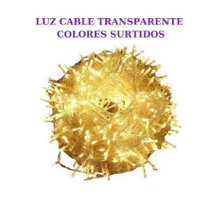 LUZ DE NAVIDAD CABLE TRANSPARENTE 12M: Ilumina tus Fiestas - LUZ DE NAVIDAD CABLE TRANSPARENTE 12 ME