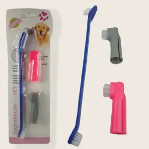 Cepillo Dental + Dedales Perro: La Combinación Perfecta para una Higiene Bucal Impecable - Cepillo Dental + Dedales Perro