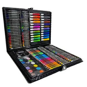Set de Arte de 168 Piezas: ¡Desata tu Creatividad! - Set de arte 168 piezas Negro