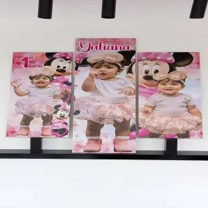 CUADRO MINNIE MOUSE (PERSONALIZADO): ¡Un toque mágico para tu hogar! - CUADRO MINNIE MOUSE (PERSONALIZADO)