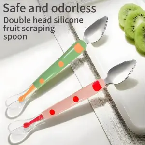 Cuchara Doble Cabeza para Bebés: Alimentación Fácil y Segura - Cuchara doble cabeza alimentacion bebe