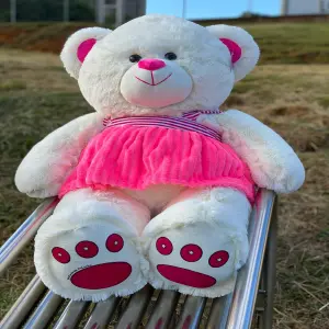 Peluche de Osa con Vestido de 1 Metro: ¡Un Regalo Adorable para Cualquier Ocasión! - Peluche de osa con vestido 1m