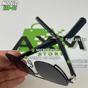 GAFAS CON ALTAVOZ BLUETOOTH MOD E10-01: ¡Sonido Impecable, Estilo Inigualable! - GAFAS CON ALTAVOZ BLUETOOTH MOD E10-01