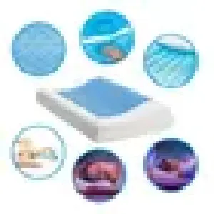 2 Almohadas de Gel Ortopédicas: Tu Refugio de Descanso - 2 Almohadas de Gel Ortopédica memory gel