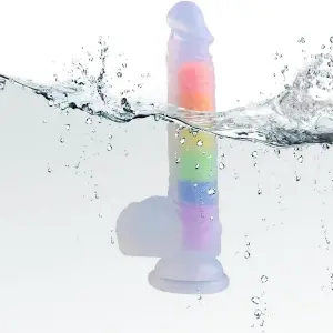 Consolador Arcoíris Pride de Silicona: Experimenta el Placer - Consolador Arcoiris Pride Silicona Pene