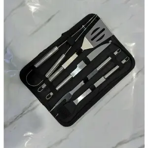 Set de Utensilios de Acero Inoxidable para Parrilla: ¡Experiencia de Asado Perfecta! - Set Utensilios Acero Inoxidable Parrilla