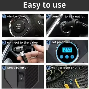 Compresor Portátil Multiusos: AutoPump Plus - Compresor Portátil Multiusos