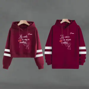 Buso Buzo, Hoodie FRASE VINOTINTO: ¡El Estilo que te Abraza! - Buso Buzo, Hoodie FRASE VINOTINTO