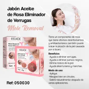 050030-JABÓN ELIMINADOR DE VERRUGAS: ¡Adiós Verrugas! - 050030-JABÓN  ELIMINADOR DE VERRUGAS