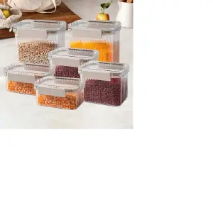 Set X6 Organizador de Alimentos: ¡Recipientes Perfectos para una Cocina Ordenada! - Set X6 Organizador Alimentos Recipiente