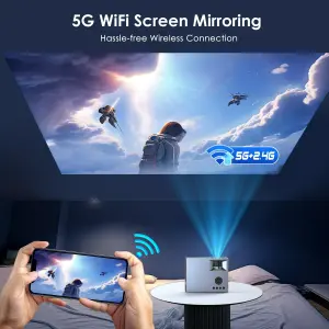 Proyector OWNKNEW FULL HD + WIFI + BT: Experimenta el cine en casa como nunca antes - Proyector OWNKNEW FULL HD + WIFI + BT