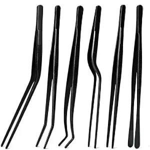 Pinzas de Precisión Negras de 20cm: El Control Perfecto en tus Manos - Pinzas de precisión negras de 20cm