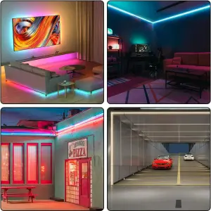 Cinta RGB LED Neon Flex Bluetooth 5M Rítmica: Ilumina tu Mundo - Cinta RGB Neon Flex Bluetooth 5M Ritmica