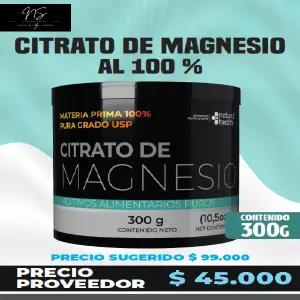 Citrato de Magnesio al 100%: Tu suplemento diario para la salud - Citrato de Magnesio al 100%