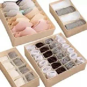 ORGANIZADOR DE ROPA INTERIOR X 4: ¡El Orden Perfecto para tu Cajón! - ORGANIZADOR DE ROPA INTERIOR X 4