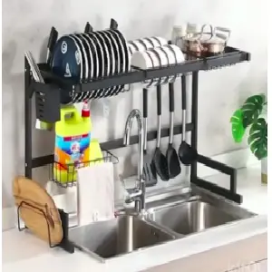 Escurridor Platero Metálico de 2 Niveles: La Solución Perfecta para tu Cocina - Escurridor platero metálico 2 niveles