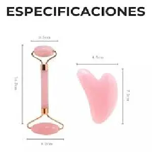 Dg Rodillo + Guasha Rosada: Tu Kit de Belleza Facial - Dg Rodillo + Guasha Rosada