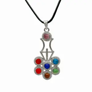 Collar de Cuarzo de los 7 Chakras: Equilibrio y Armonía - Collar Cuarzo 7 Chakras Siete Mandala