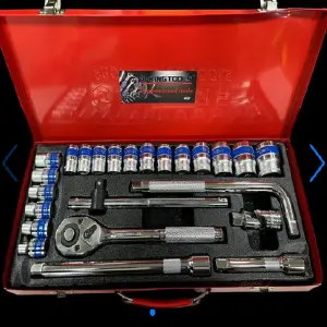 Juego de Copas y Rachets de 24 Piezas 1/2" - JUEGO DE COPAS Y RACHET 24PCS 1/2"