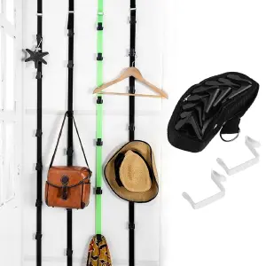 Perchero Organizador Ajustable de Puerta: ¡Maximiza tu Espacio! - Perchero organizador ajustable de puerta
