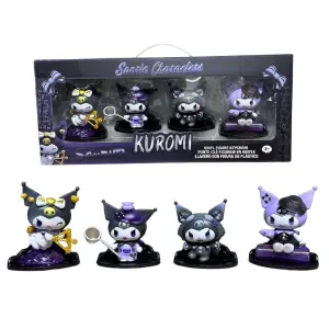 Figuras Kuromi Kawaii X4: ¡Colecciona a tu Personaje Favorito! - Figuras Kuromi Kawaii X4 Anime Coleccion