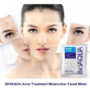 MASCARA DE VELO ANTI ACNÉ BIOAQUA BIOTEZ: Despierta tu Piel Radiante - MASCARA DE VELO ANTI ACNÉ BIOAQUA BIOTEZ