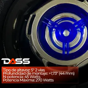 Parlantes Coaxiales DASS 5" 2 Vías: Sonido Impecable - Parlantes Coaxiales DASS 5" 2 Vías