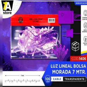 Luz Led Lineal 7 Metros Navideña Cable T