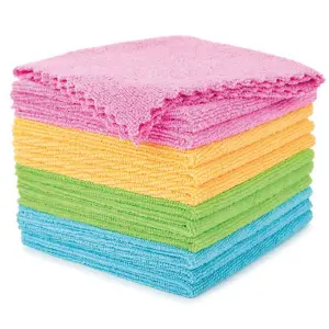 Set de 12 Paños de Microfibra: Limpieza Inigualable - Set de 12 paños micro fibra