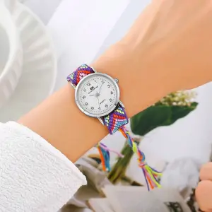 Reloj Tejido Artesanal Dama Mujer + Estuche: Elegancia y Estilo atemporal - Reloj Tejido Artesanal Dama Mujer + Estu