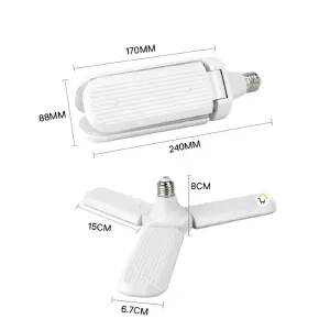 Bombillo LED 30W 3 Aspas Tipo Ventilado: Iluminación Eficiente y Fresca - Bombillo Led 30w 3 Aspa Tipo Ventilado