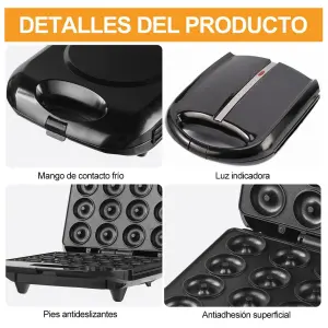 Mini Maquina Para Hacer 16 Mini Donas: ¡Deliciosas Donas Caseras en Minutos! - Mini Maquina Para Hacer 16 Mini Donas