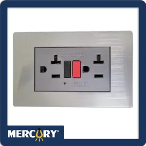 Tomacorriente GFCI de 20A en Acero Inoxidable con Certificado - TOMA GFCI 20A STAINLESS CON CERTIFICACI