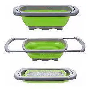 Escurridor Plegable para Fruta y Verdura: ¡Organización y Espacio Optimizados! - Escurridor Plegable para  lavado de fru