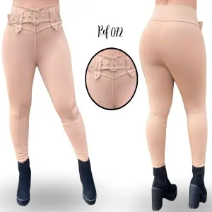 Leggins REF 72 Beige: Elegancia y Confort en Cada Paso - LEGGINS REF 72 BEIGE