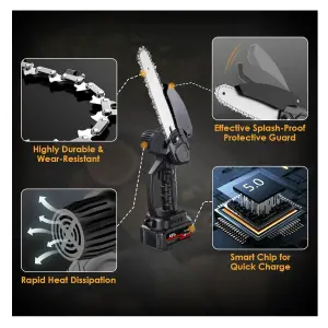 Motosierra Sierra Doble Batería y Maletín: Potencia y Durabilidad Inigualables - Moto sierra Doble Bateria y Maletin