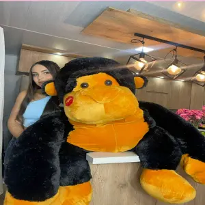 Peluche de Gorila Gigante: ¡Acompaña tus aventuras con un amigo peludo! - Peluche de gorila 1.50m