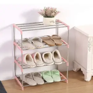 ZAPATERO 4 NIVELES ACERO INOXIDABLE: ¡Organización y Estilo para tu Hogar! - ZAPATERO 4 NIVELES ACERO INOXIDABLE