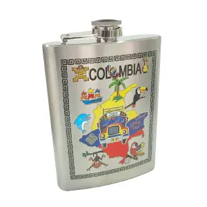 Licorera Whiskera Acero Artesanía Colombiana: Elegancia y Sofisticación - Licorera Whiskera Acero Artesania Colomb
