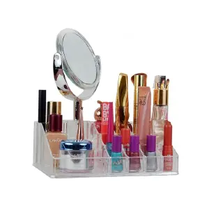 Organizador Cosmético Transparente: ¡Elegancia y Orden para tu Maquillaje! - Organizador cosmético transparente
