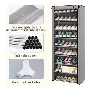 Organizador de Zapatos de 10 Niveles en Tela: ¡Dile Adiós al Desorden! - Organizador Zapatos 10 niveles  en tela