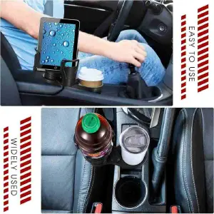 Portavasos Ajustable Antideslizante: El Portavasos Perfecto para tu Auto - Portavasos Ajustable Antideslizante