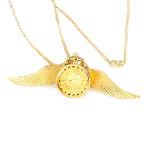 Collar Reloj Snitch Harry Potter Dorado: Un toque mágico para tu estilo - Collar Reloj Snitch Harry Potter Dorado