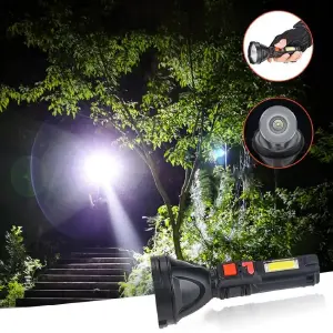 LINTERNA LED RECARGABLE TY-826: Iluminación Potente y Portátil - LINTERNA LED RECARGABLE 13CM / TY-826