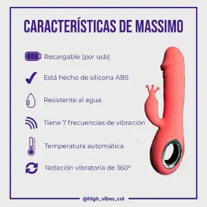 Vibrador Estimulador Massimo: Experimenta el Placer Supremo - Vibrador estimulador Massimo